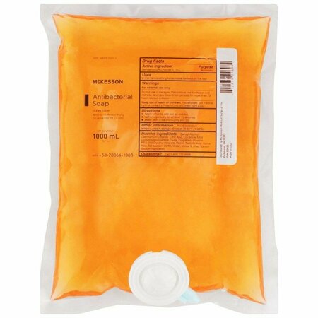MCKESSON Clean Scent Antibacterial Soap, 1000 mL Refill Bag, 10PK 53-28066-1000